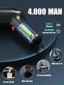 Máy hút bụi cầm tay nhỏ gọn