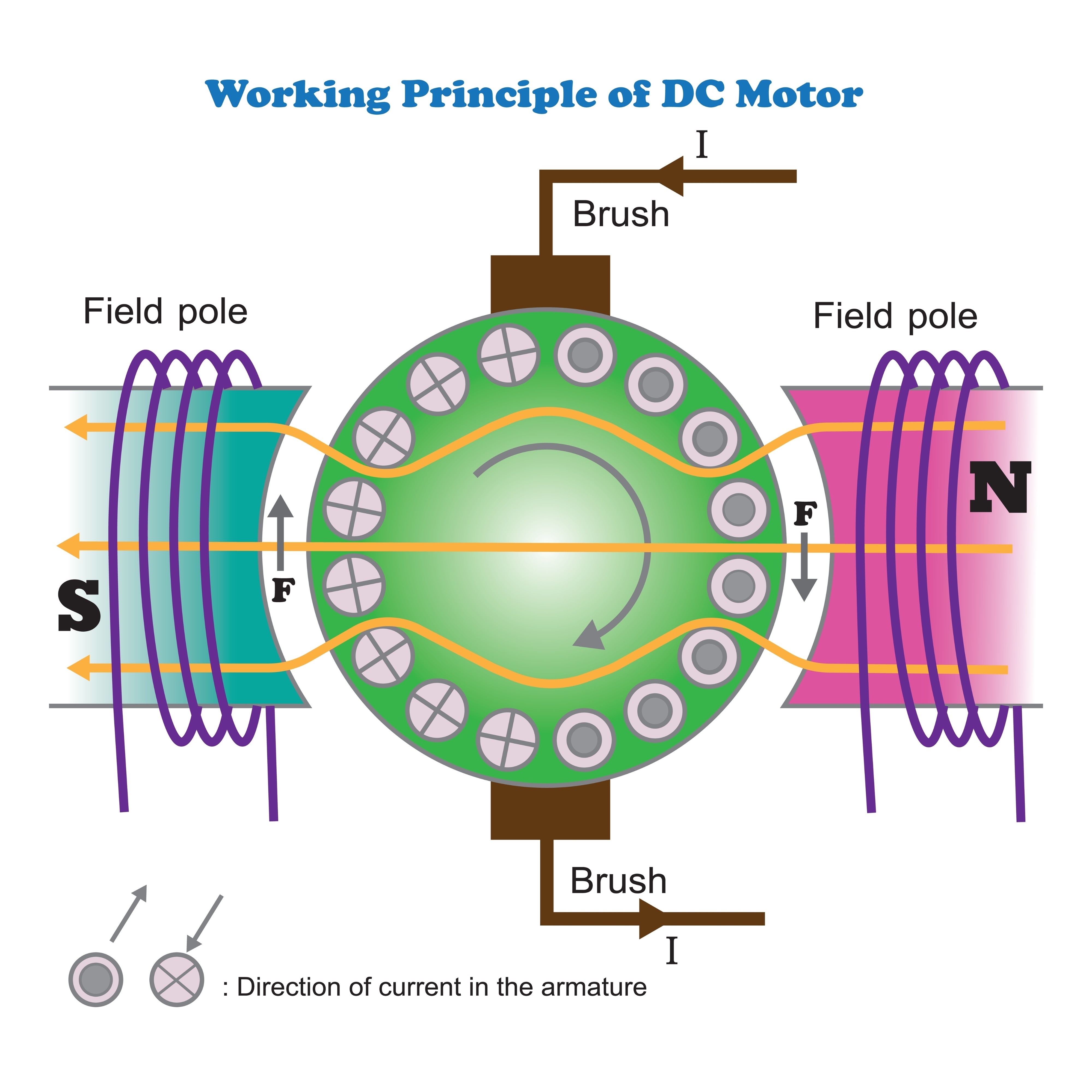 động cơ không chổi than trên máy hút bụi cầm tay 